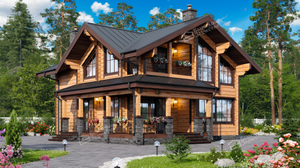 Дом из клееного бруса VZ-366